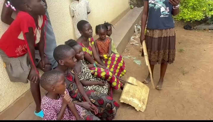Children playing together with dance